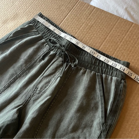 Splendid Lakeside Jogger, lyocell/linen blend, moss green, size S - Picture 7 of 14